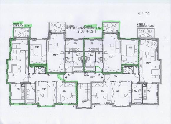 Haus 1, 1. und 2. Obergeschoss